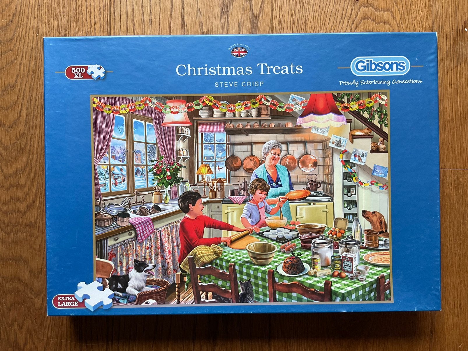 Gibsons XL 500 Christmas Treats Steve Trust 500 XL stukjes, Ophalen of Verzenden, 500 t/m 1500 stukjes, Zo goed als nieuw