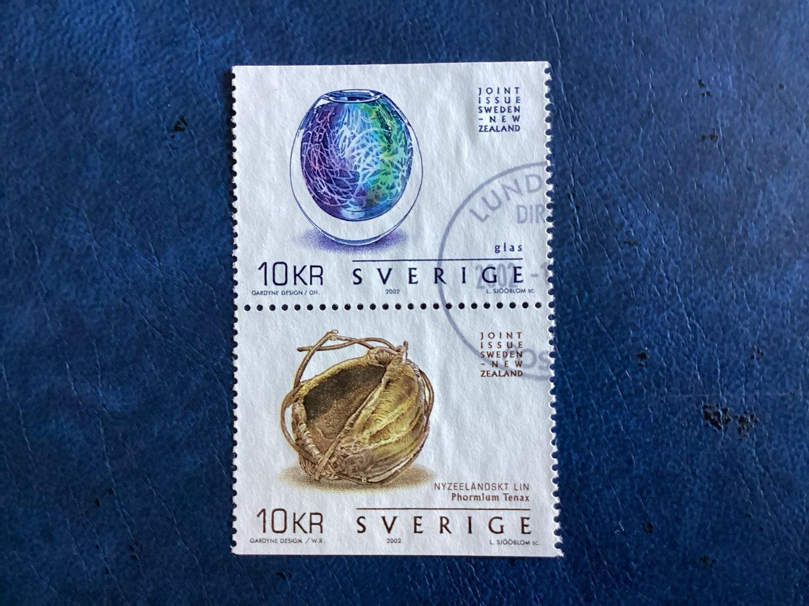 Zweden 2002- Mi.2293/94-Joint Issue Zweden - Nieuw-Zeeland, Verzenden, Zweden, Gestempeld