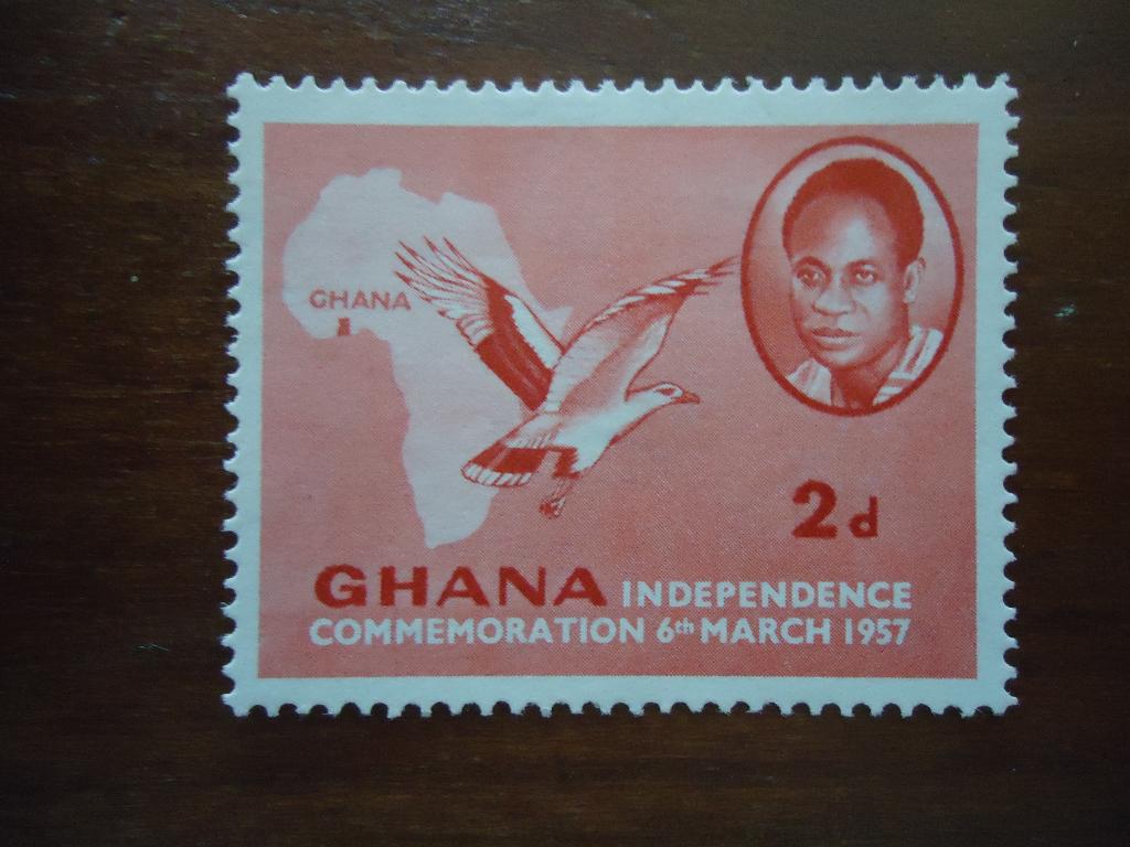 Vogel gier landkaart Ghana 1967, mi. 1 ongebruikt, Ophalen of Verzenden, Postfris, Dier of Natuur