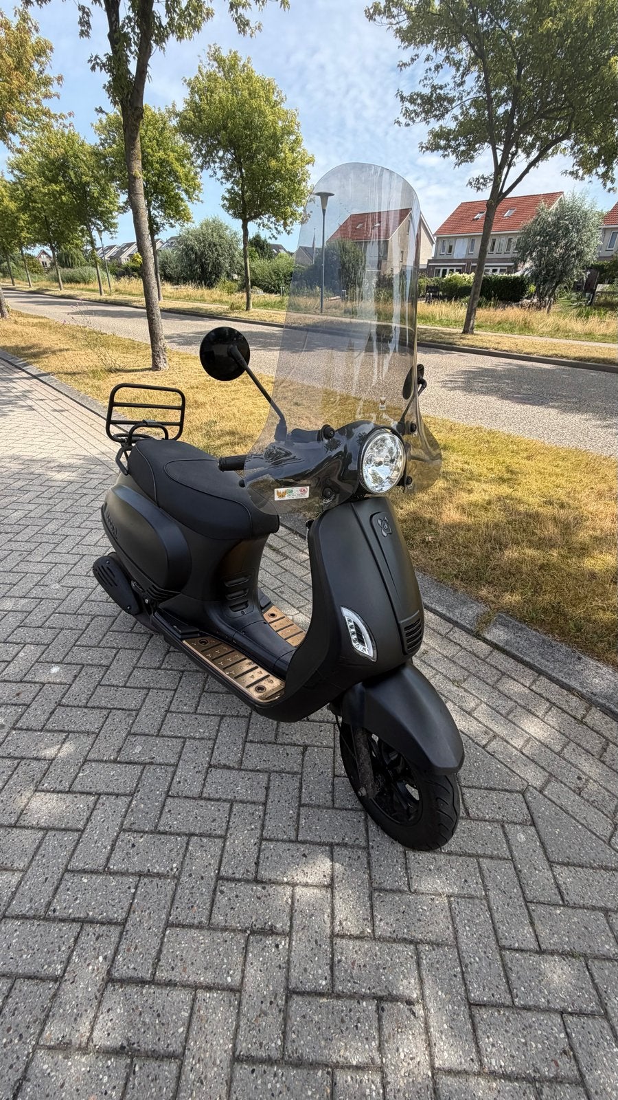 AGM Vx50, Matzwarte scooter met windscherm uit 2020, Gebruikt, Overige modellen, Maximaal 45 km/u, Ophalen of Verzenden