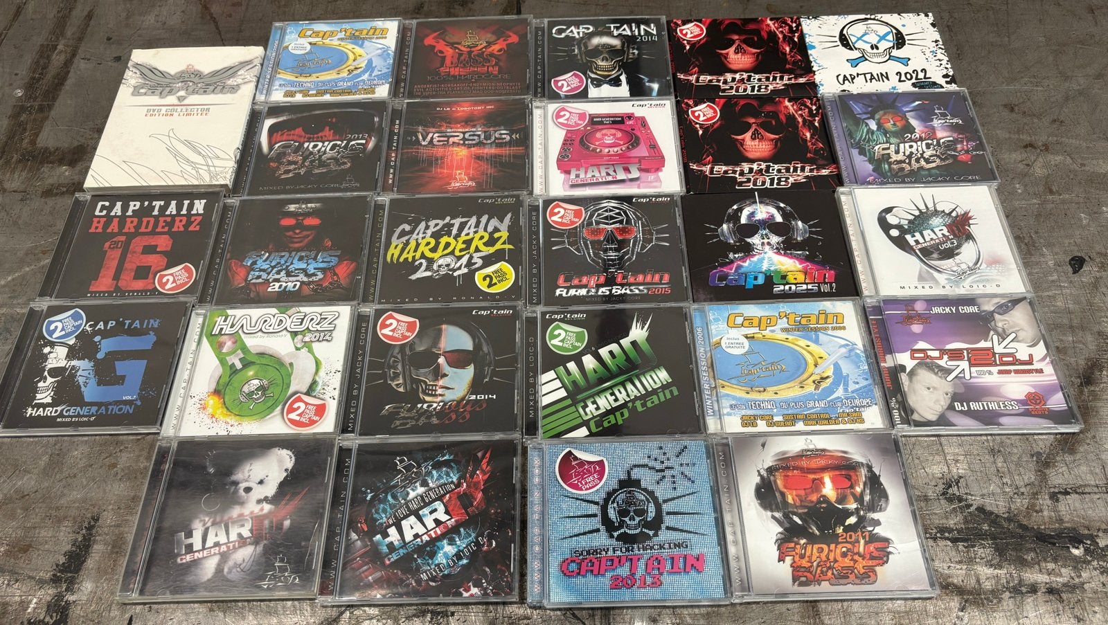 Grote collectie Hardcore/Hardstyle CD's - Cap'tain, Cd's en Dvd's, Hardcore, Ophalen of Verzenden, Zo goed als nieuw, Inclusief doosje