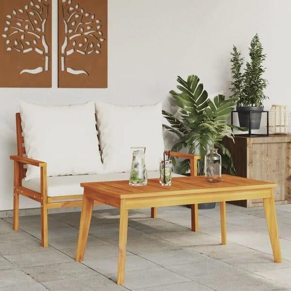 tuinbankje met tafel, Ophalen, Nieuw, Hout