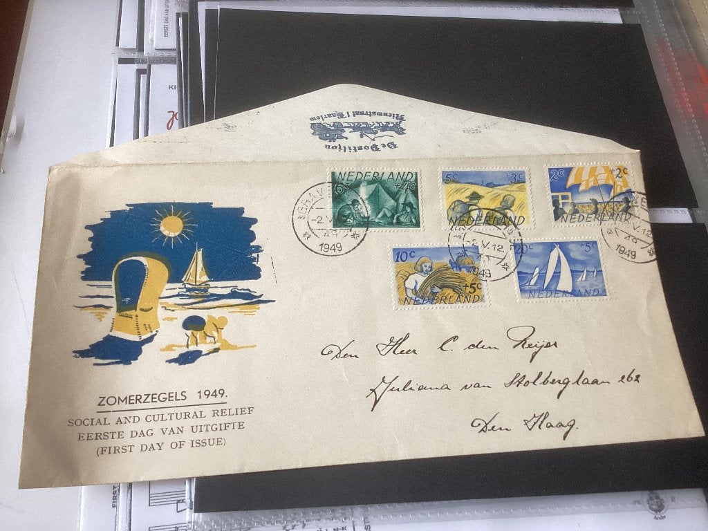 No5335 voorloper 2-5-1949  Heb ook Nederland jaargangen fdc, Postzegels en Munten, Ophalen, Beschreven, Nederland
