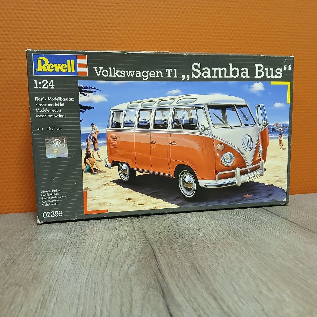 Revell Volkswagen T1 Samba Bus, Hobby en Vrije tijd, Modelbouw | Auto's en Voertuigen, Auto, Revell, Groter dan 1:32, Nieuw
