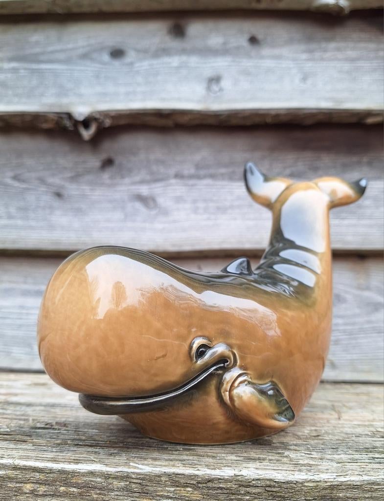 Walvis spaarpot, Goebel Keramiek, afsluitbaar, izgst., Antiek en Kunst, Ophalen of Verzenden