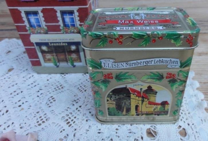 Klein Duits kerst blikje, Elisen Nurnberger lebkuchen, Gebruikt, -, -, Ophalen of Verzenden