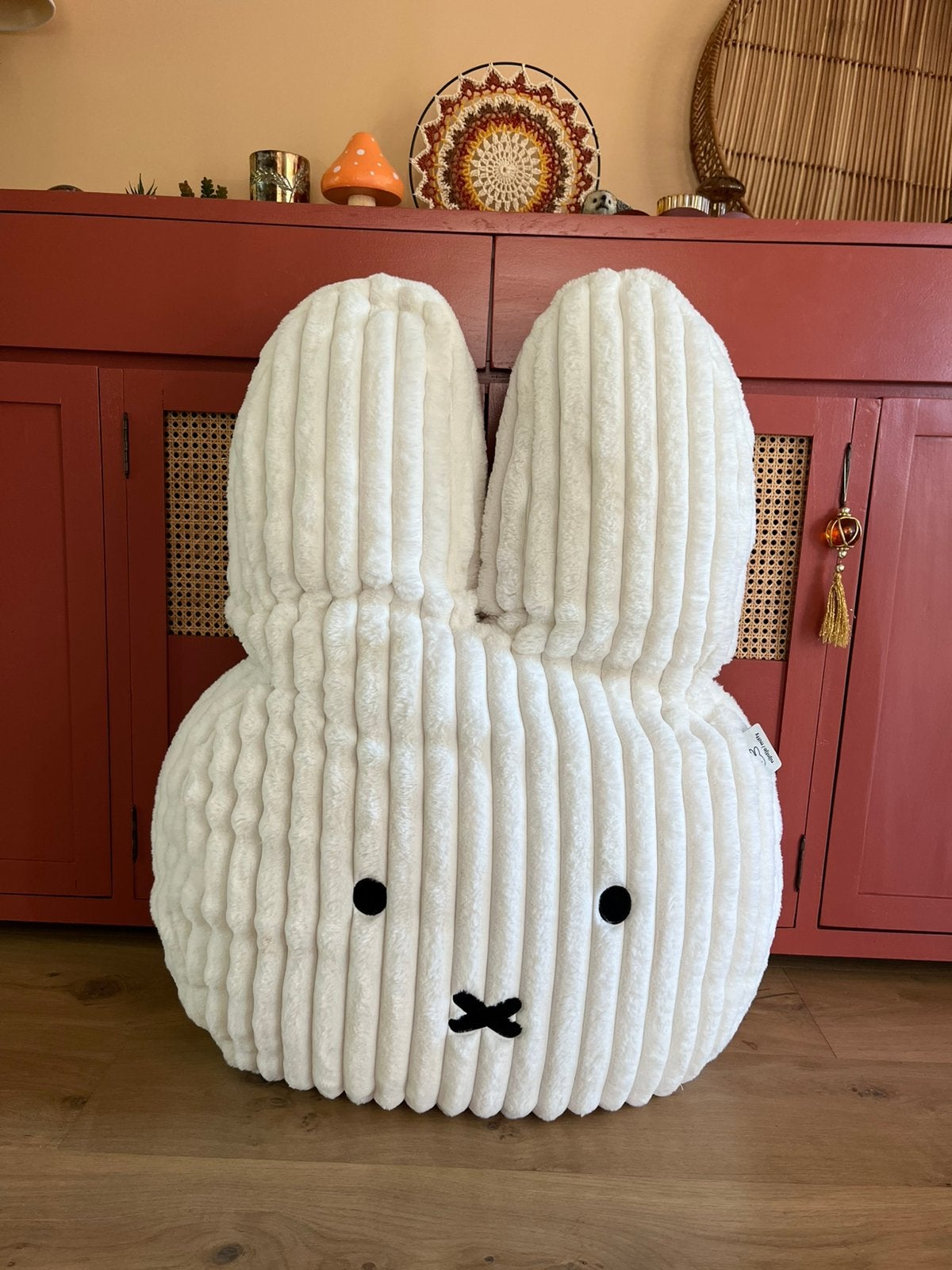 Nijntje knuffel zitzak poef groot wit, Ophalen of Verzenden, Zo goed als nieuw, Konijn