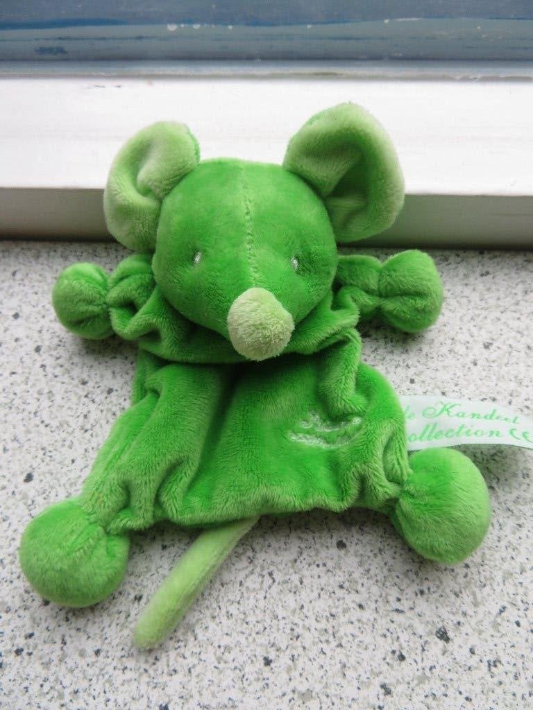 Muis of muisje van Twenthe merk De Kandeel groen velours, Muis, Groen, Verzenden, Met geluid