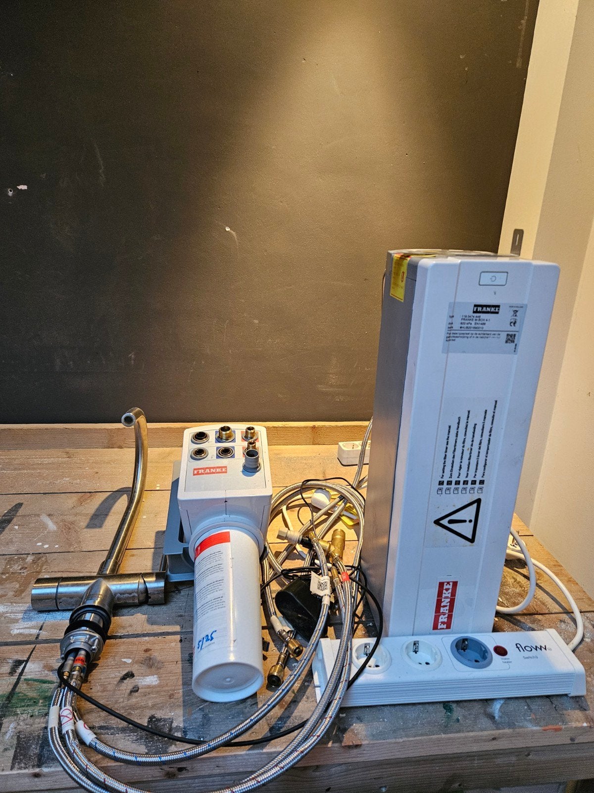 Franke M-Box 4-1 met kraan en filter, Ophalen, Gebruikt, Rvs, Kraan