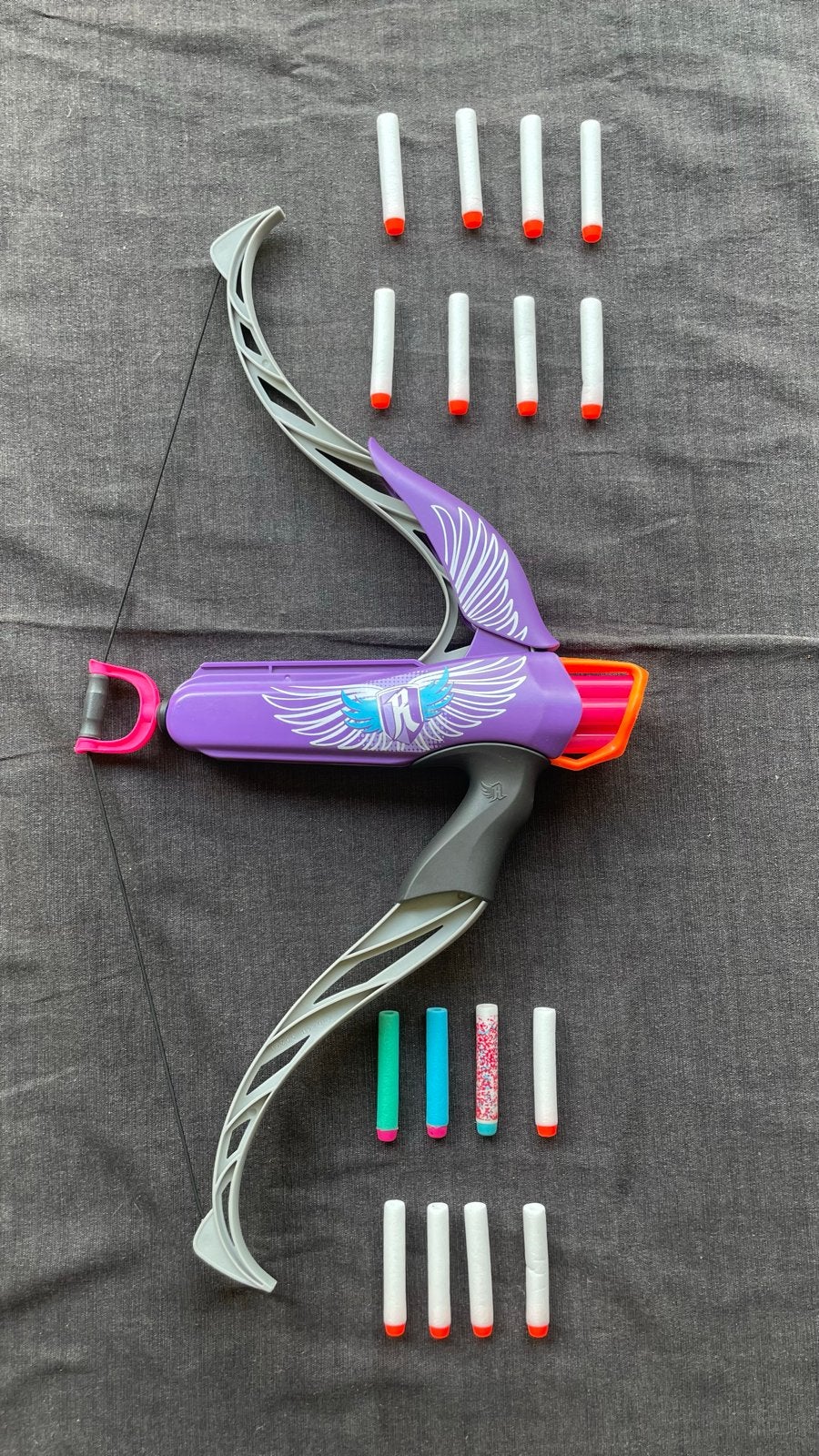 Nerf Rebelle boog met 3 originele en glow in the dark pijlen, Ophalen of Verzenden, Zo goed als nieuw, Jongen of Meisje
