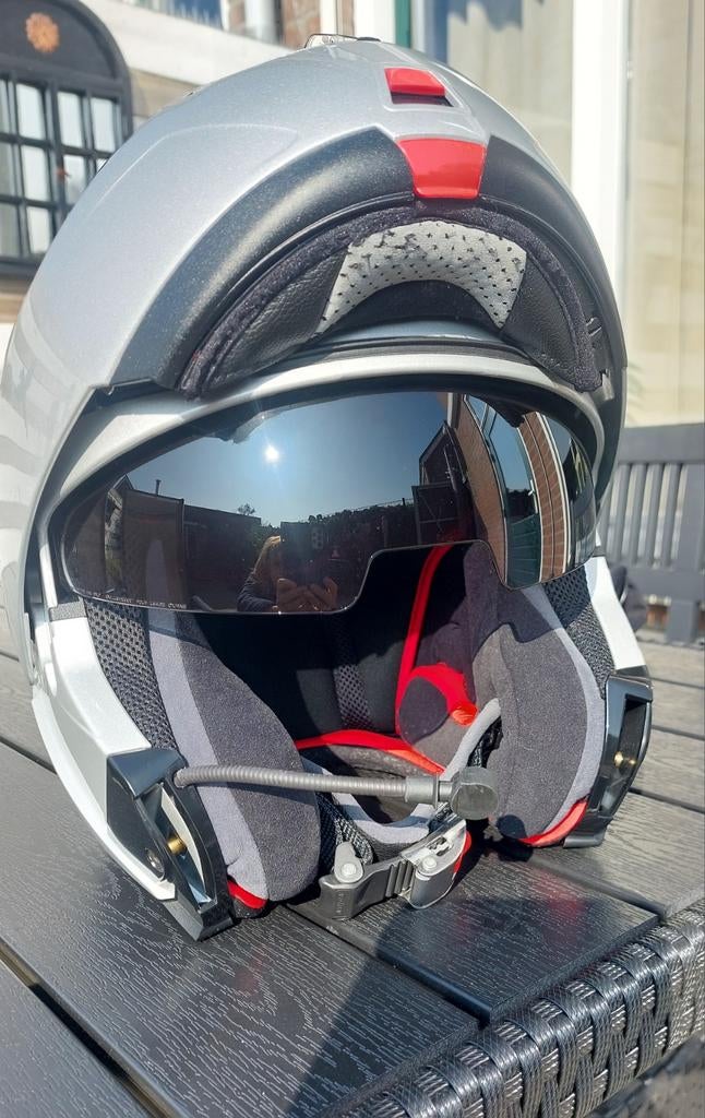 Motor/Scooter helm Nolan N104 evo N-com systeemhelm maat M, M, Systeemhelm, Ophalen of Verzenden, Tweedehands