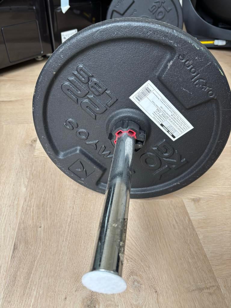 Dumbbell en halterset met gewichten, Ophalen, Gebruikt, Armen, Halterset