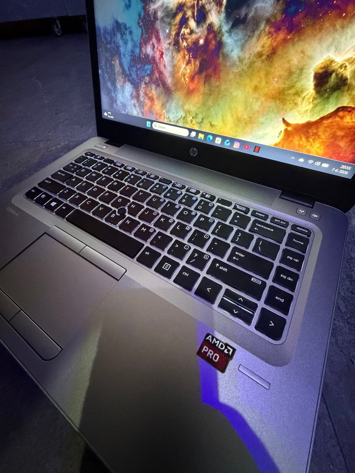 HP EliteBook Laptop | 16GB RAM | 500GB | AMD Pro Radeon, Computers en Software, Windows Laptops, Zo goed als nieuw, 14 inch, SSD