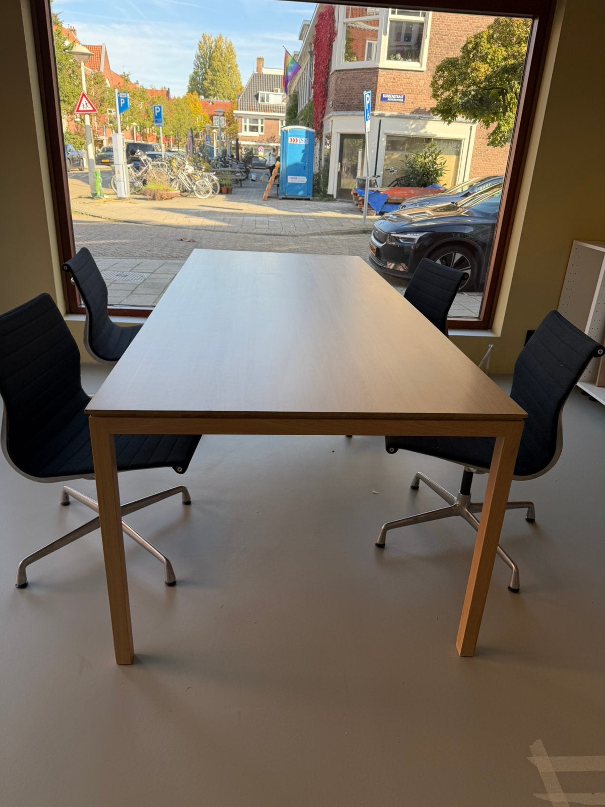 Kluskens eikenhouten designtafel 240x100, Japandi, Eikenhout, 200 cm of meer, Zo goed als nieuw
