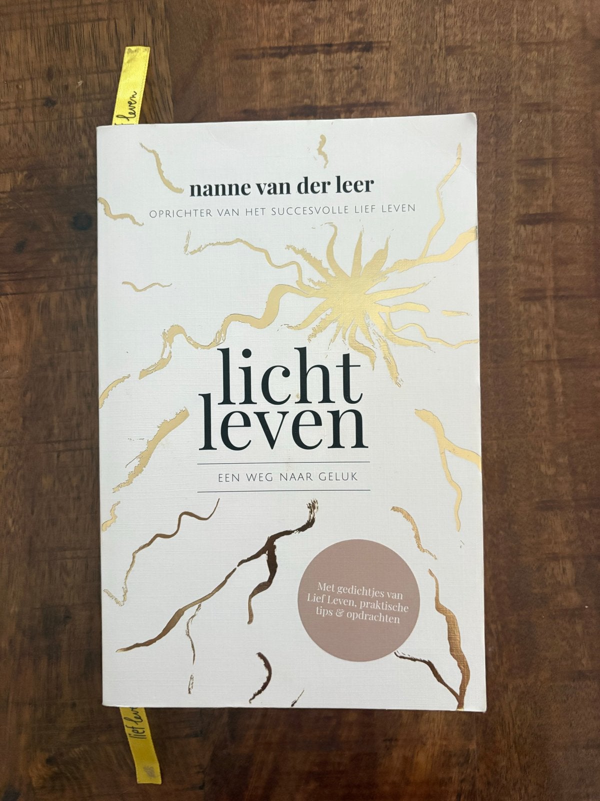 Licht Leven - Nanne van der Leer (Een weg naar geluk), Boeken, Ophalen of Verzenden, Zo goed als nieuw, Spiritualiteit algemeen