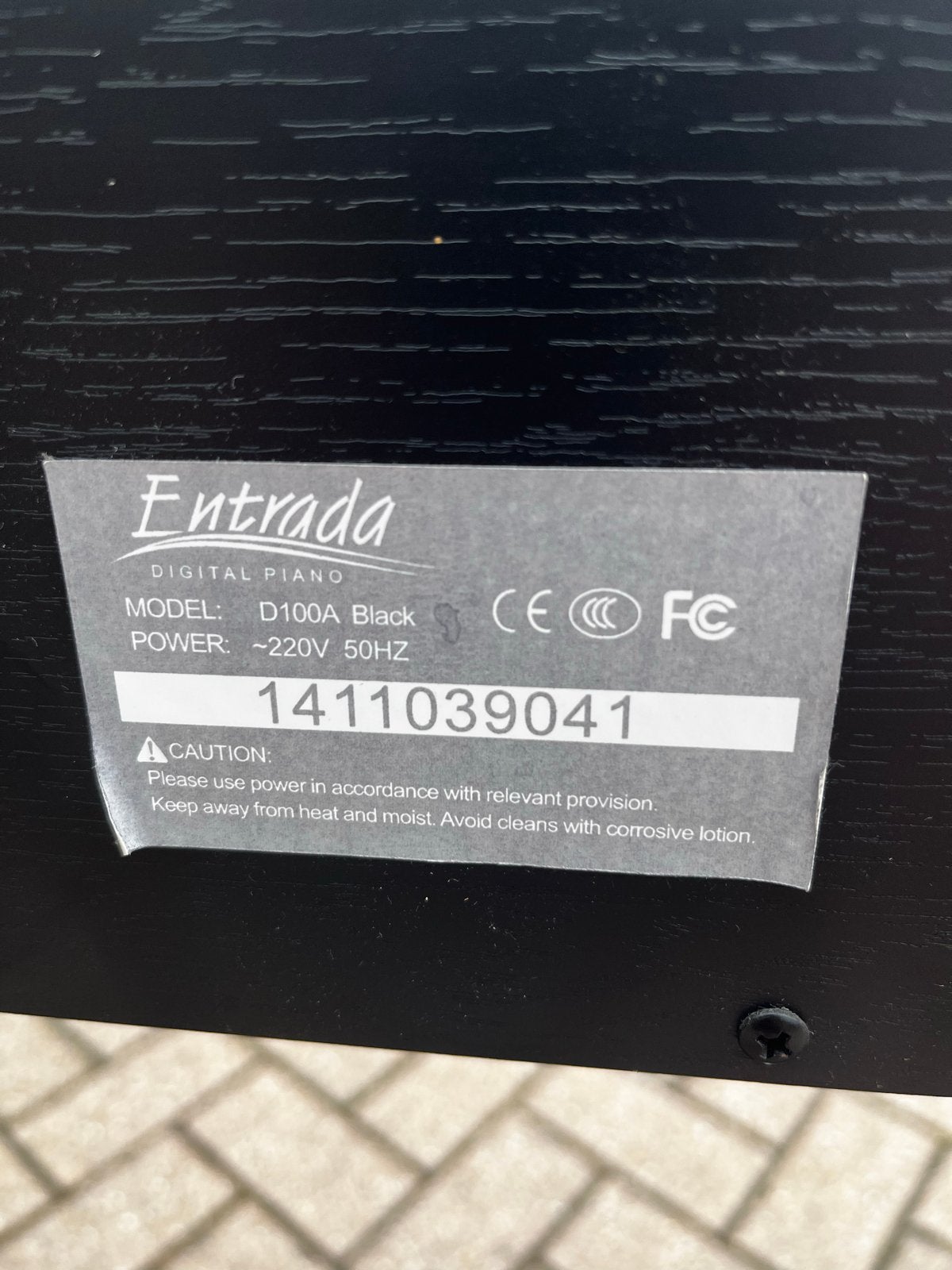 Entrada D100A Digitaal Piano Zwart - Zo goed als nieuw, Ophalen, Zwart, Digitaal, Zo goed als nieuw