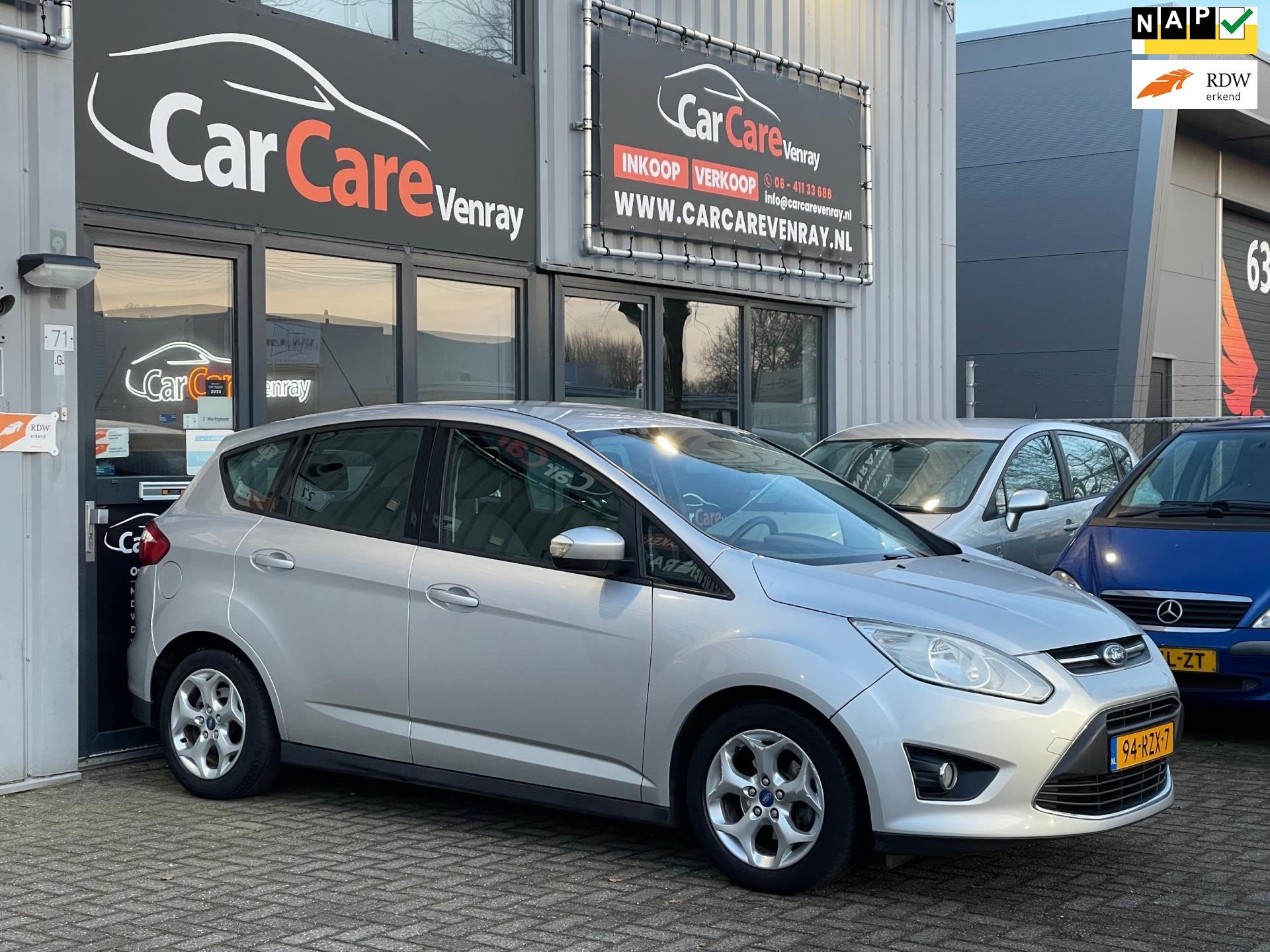 Ford C-Max 1.6 Trend|APK08-2027|AIRCO|CRUISECONTROLE|NAP, Voorwielaandrijving, Gebruikt, 4 cilinders, Origineel Nederlands