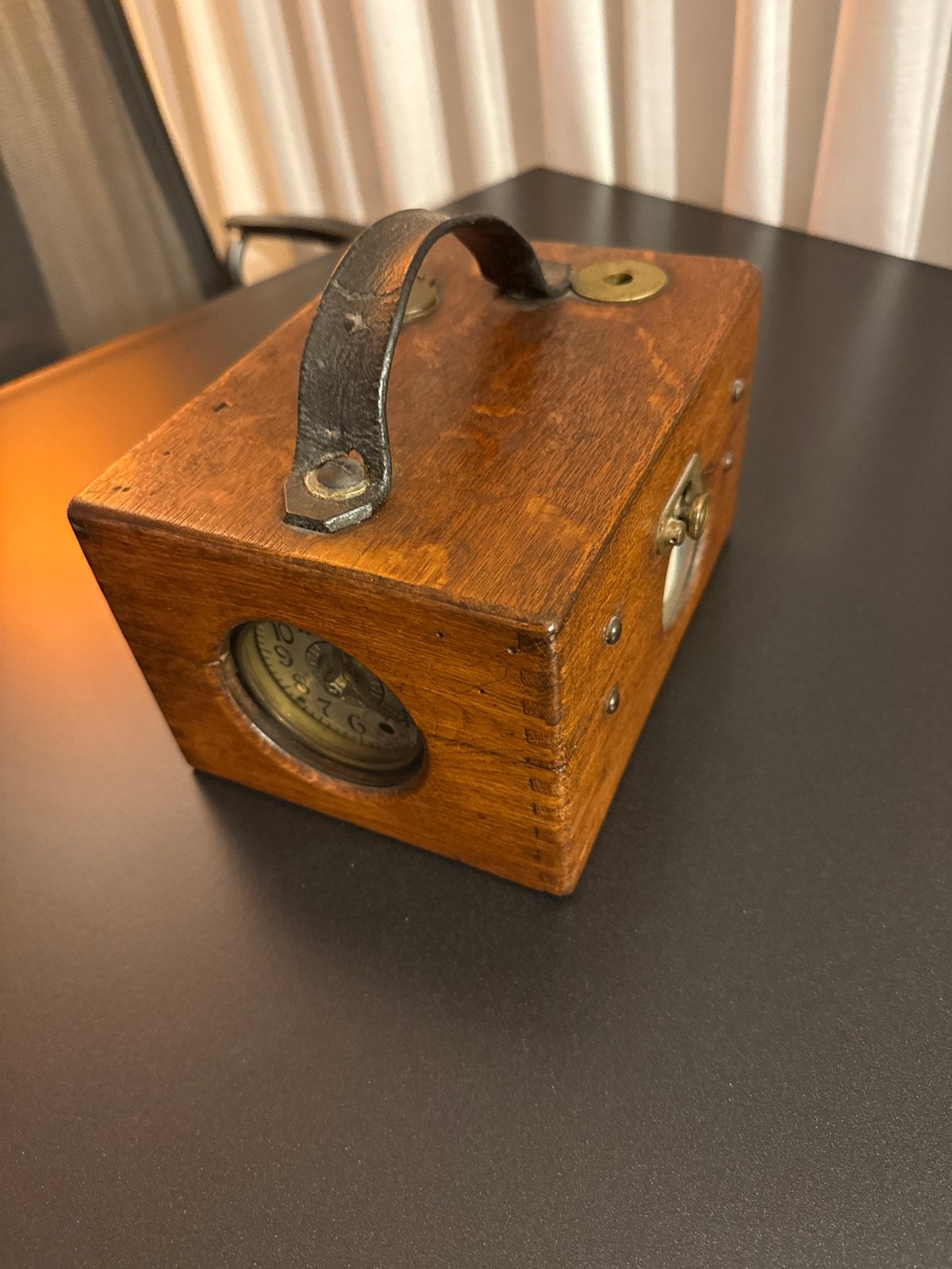 Antieke Duivenklok - Vintage Houten Tijdsregistratie, Antiek en Kunst, Ophalen
