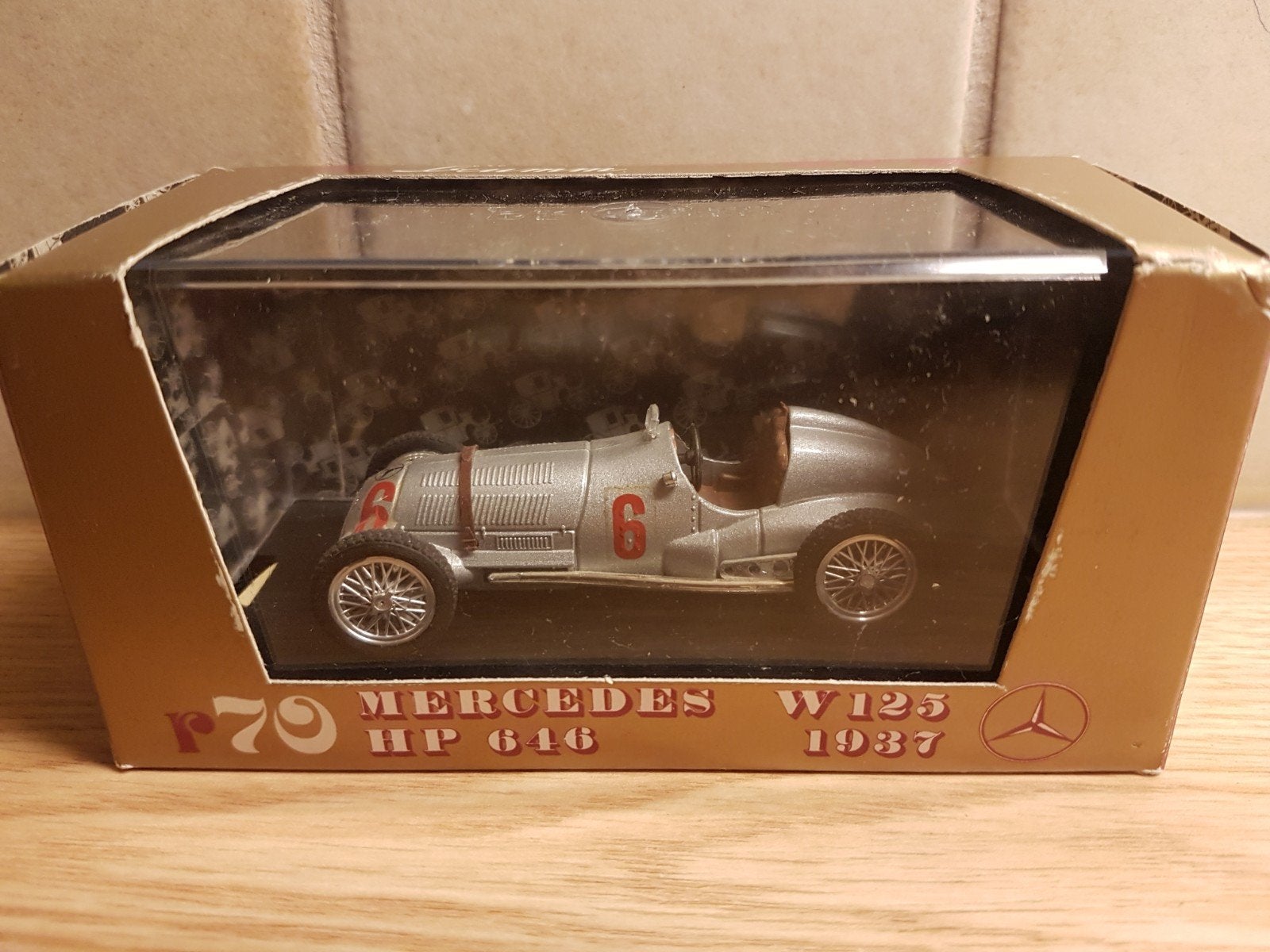 f1 brumm  mercedes W125  1937, Hobby en Vrije tijd, Modelauto's | 1:43, Ophalen of Verzenden, Zo goed als nieuw, Auto, Overige merken