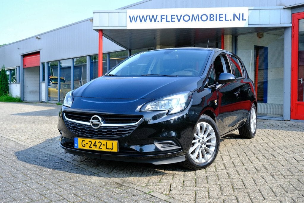 Opel Corsa 1.0 Turbo 120 Jaar Edition 5-drs Navi|Clima|Cam|P, Voorwielaandrijving, Stof, Gebruikt, Euro 6