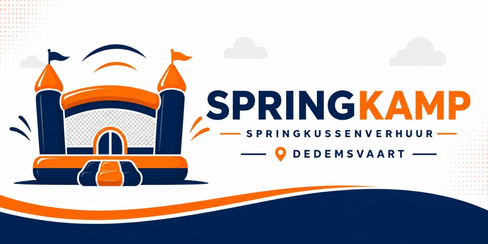 Summer Party Springkussen huren incl. bezorging— Springkamp, Ophalen, Zo goed als nieuw, Overige