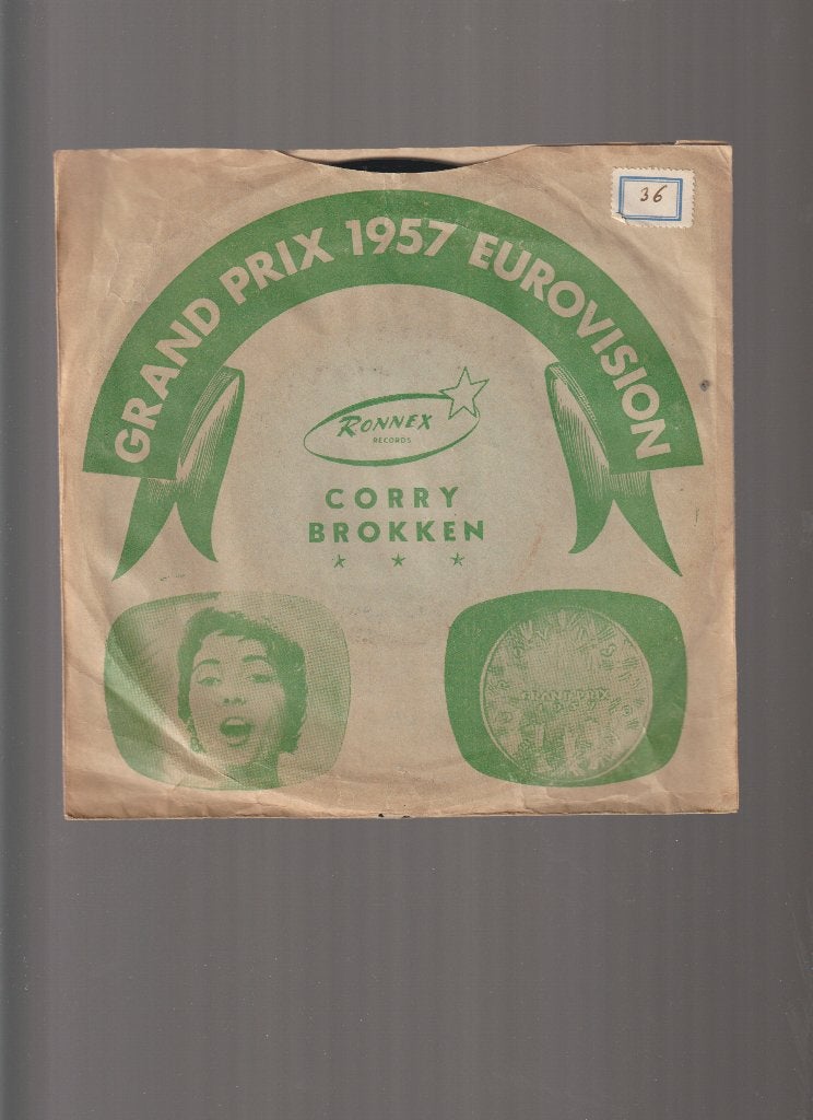 CORRY  BROKKEN  --  NET  ALS  TOEN  //  EUROVISION  1957, 7 inch, Zo goed als nieuw, Nederlandstalig, Fotohoes