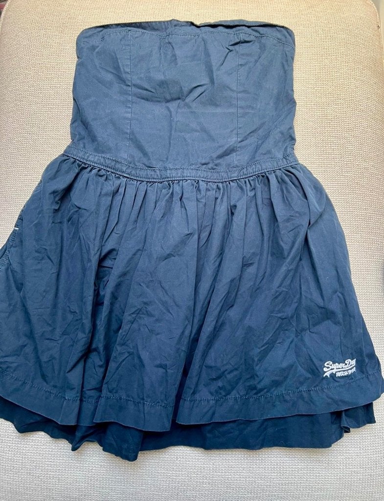 Superdry Strapless Dress - Size S, Kleding | Dames, Zo goed als nieuw, Maat 36 (S), Boven de knie, Superdry