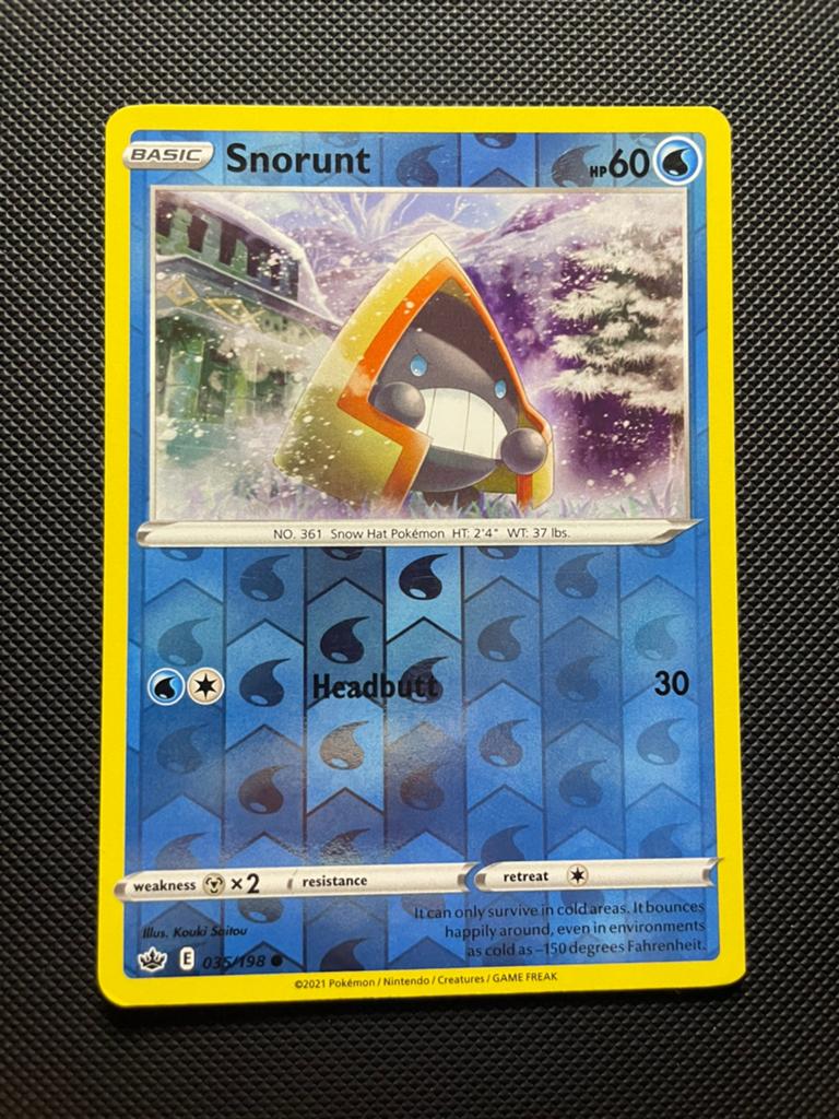Snorunt 035/198 Reverse Holo Chilling Reign Packfresh, Ophalen of Verzenden, Zo goed als nieuw