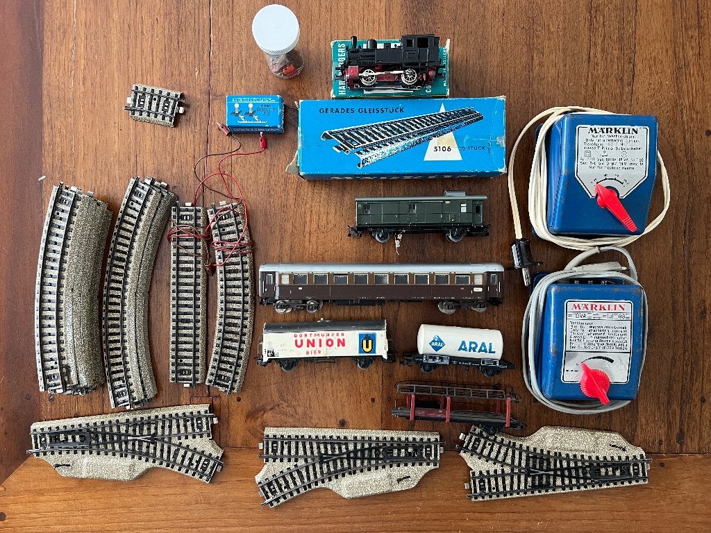 Märklin HO onderdelen (jaren 70/80) M-Rails, Wisselstroom, Gebruikt, Rails, Ophalen of Verzenden