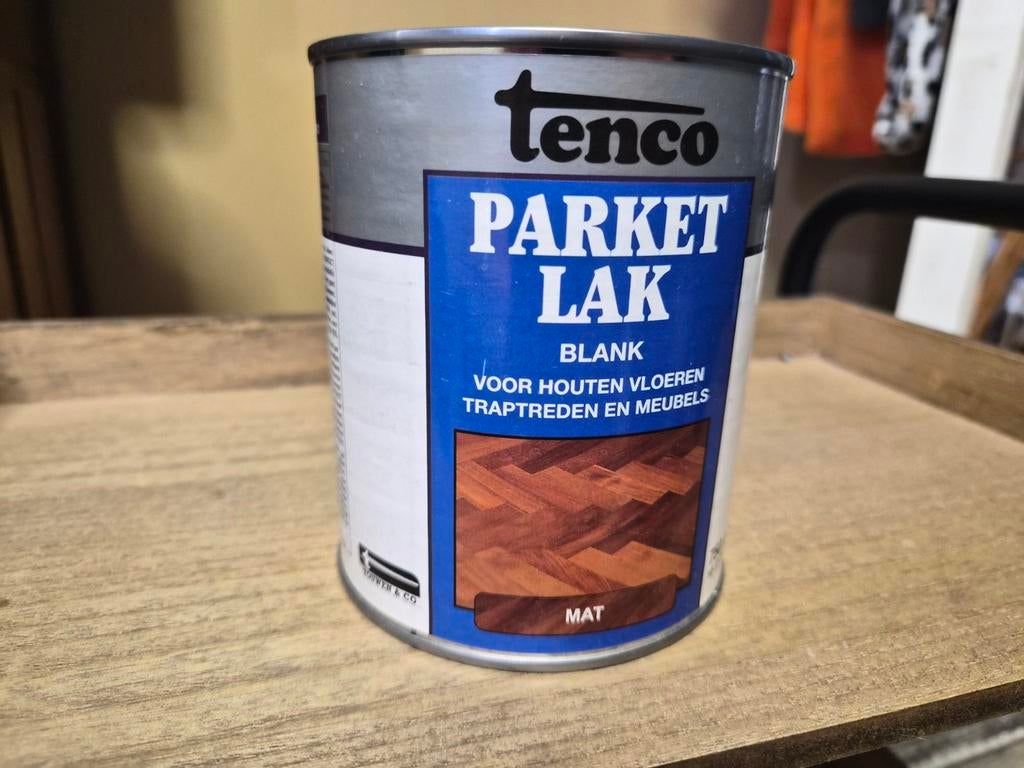 Nieuw Tenco Parketlak - Mat blanke lak houten vloeren, Doe-het-zelf en Verbouw, Verf, Beits en Lak, Minder dan 5 liter, Ophalen of Verzenden