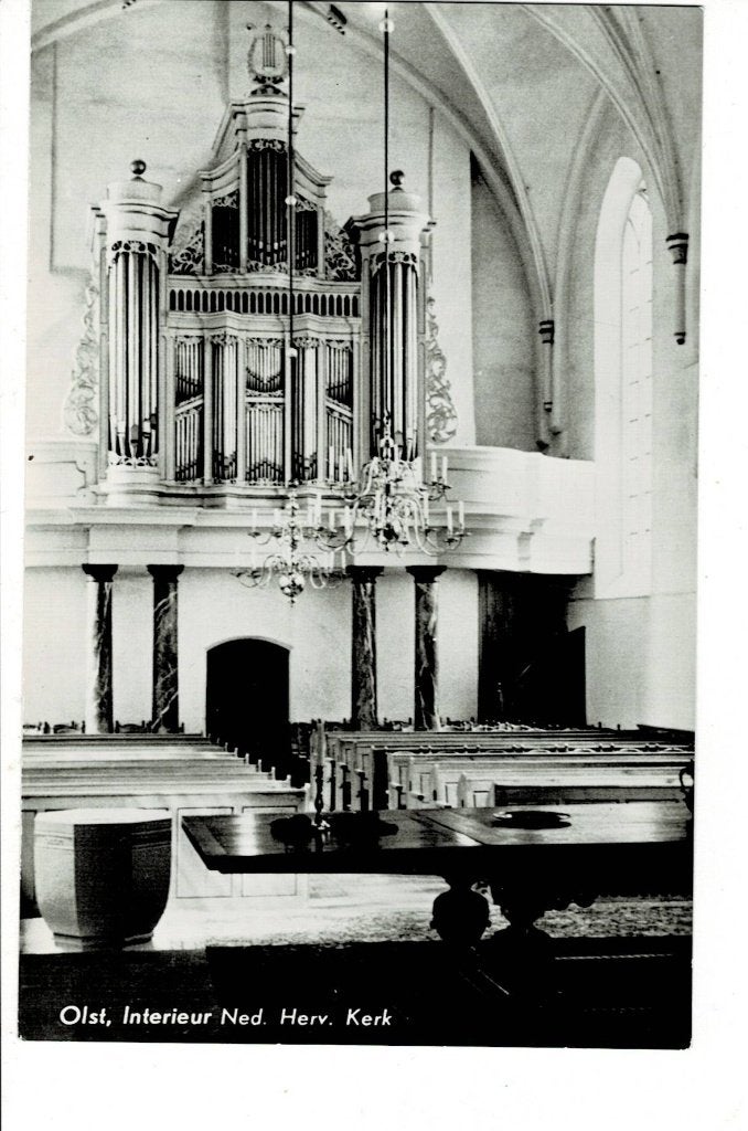 Olst, interieur Herv. Kerk, Ophalen of Verzenden, Ongelopen, Overijssel