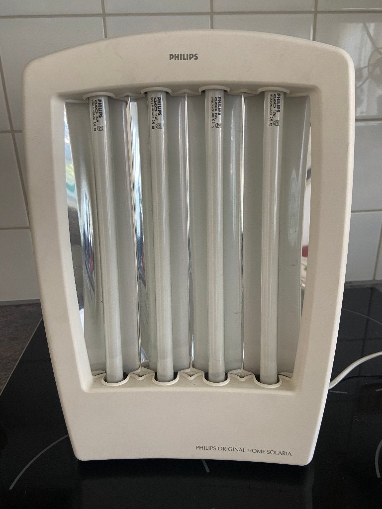 Philips Original Home Solaria gezichtsbruiner, Ophalen of Verzenden, Gebruikt, Gezichtsbruiner, Minder dan 10 lampen