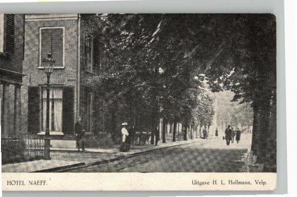 Velp Hotel Naeff st 1917 uitg H.L. Hollmann, Verzenden, Voor 1920, Gelopen, Gelderland