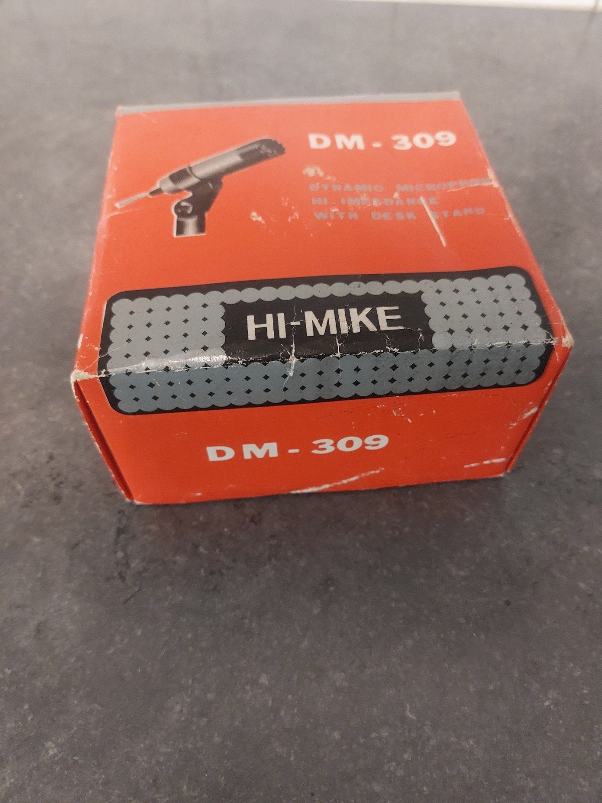 Vintage HI-MIKE DM-309 Microfoon met standaard, Ophalen of Verzenden