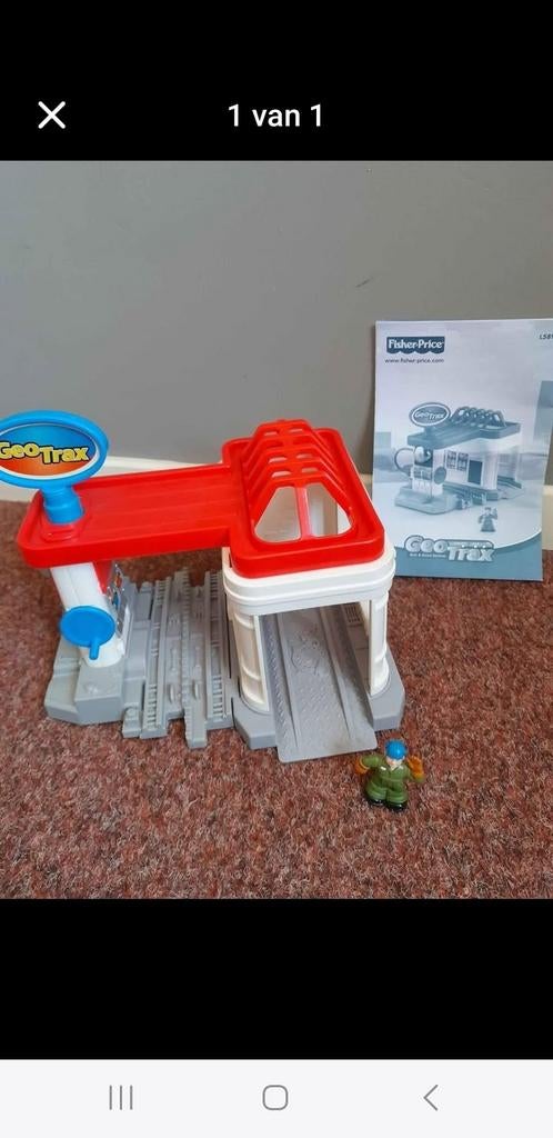 Fisher price geotrax pompstation, Ophalen of Verzenden, Zo goed als nieuw, Speelset