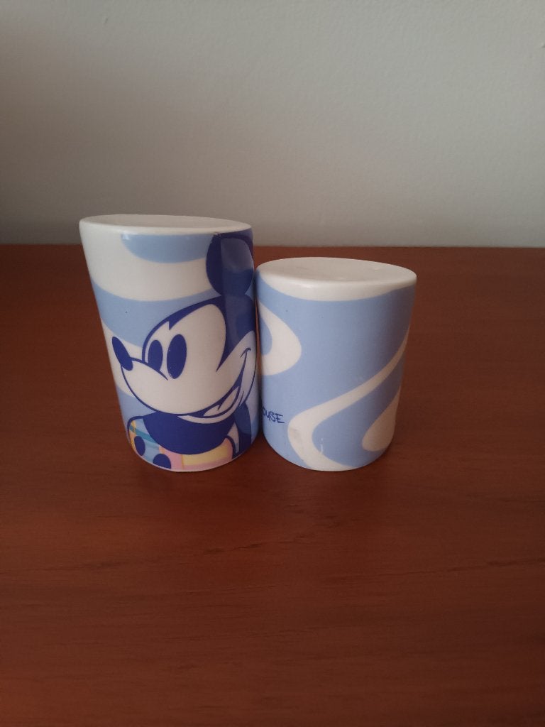 Peper en Zoutstel Mickey Mouse, Verzamelen, Ophalen of Verzenden, Mickey Mouse, Gebruikt, Servies