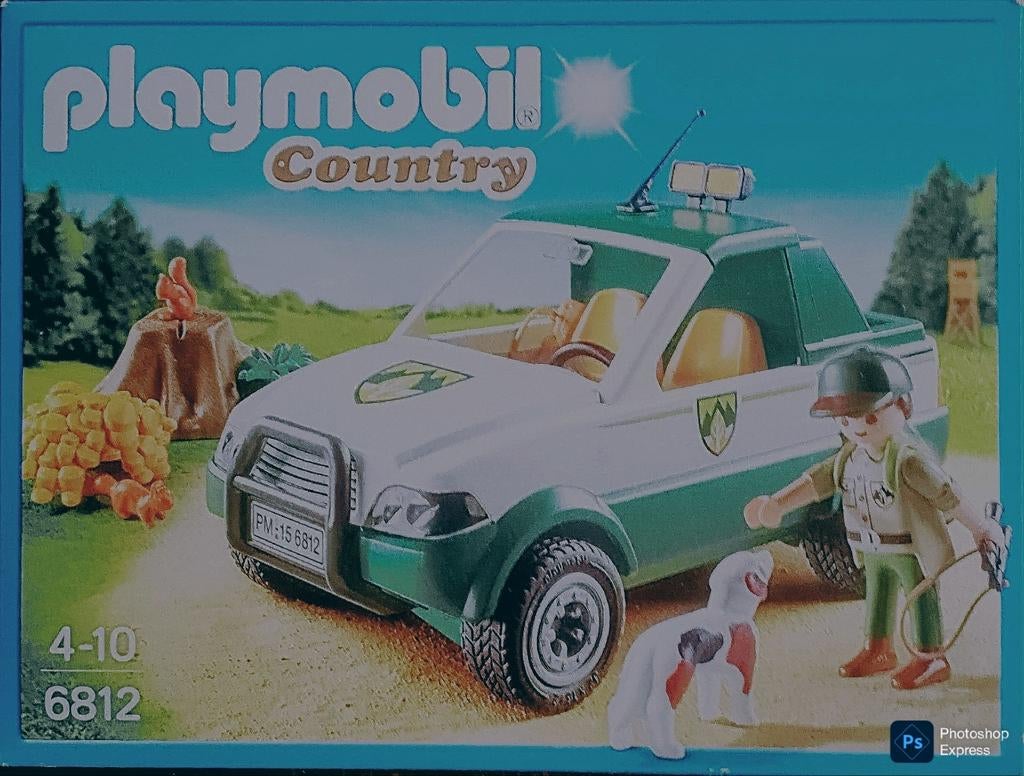 Country Terreinwagen Met Boswachter 6812, Kinderen en Baby's, Speelgoed | Playmobil, Ophalen of Verzenden, Gebruikt, Complete set