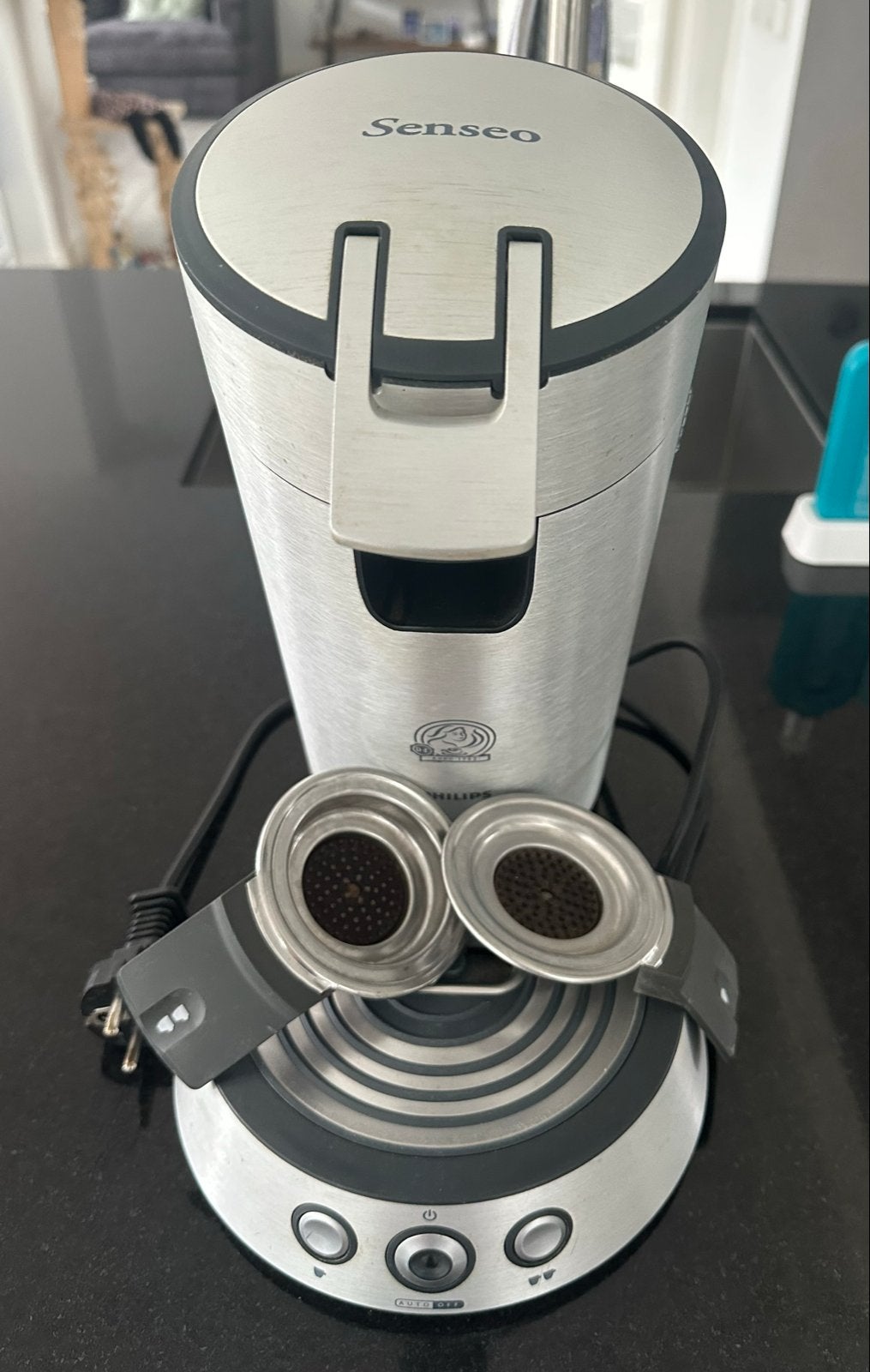 Philips Senseo koffiezetapparaat - Zilver, Gebruikt, Koffiemachine, Ophalen of Verzenden, 2 tot 4 kopjes