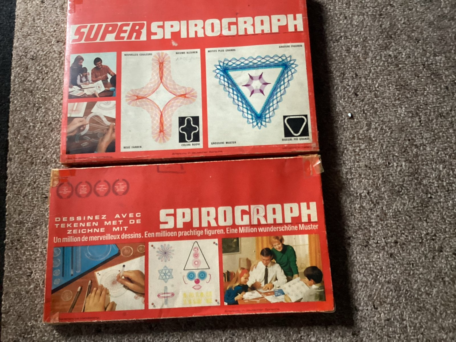Vintage Spirograph en Super Spirograph sets, Verzenden, Gebruikt, Knutselen