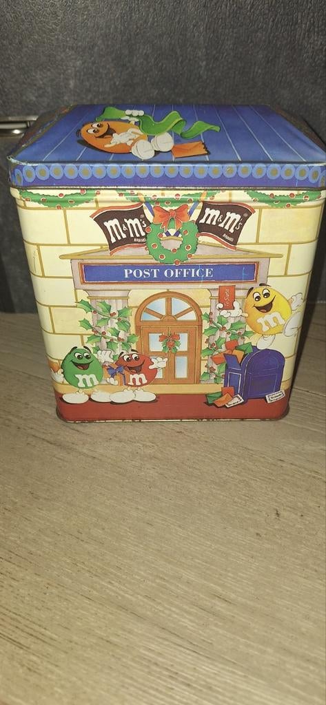 M&M's kerst blik uit 1995 limited edition (12426), Verzamelen, Blikken, Ophalen of Verzenden, Zo goed als nieuw, Overige