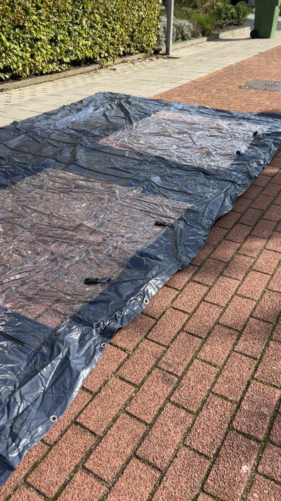 Zo goed als nieuwe overkappingzijwand 550 grams PVC (Retour), Ophalen of Verzenden, Zo goed als nieuw, Minder dan 5 meter, Overige typen