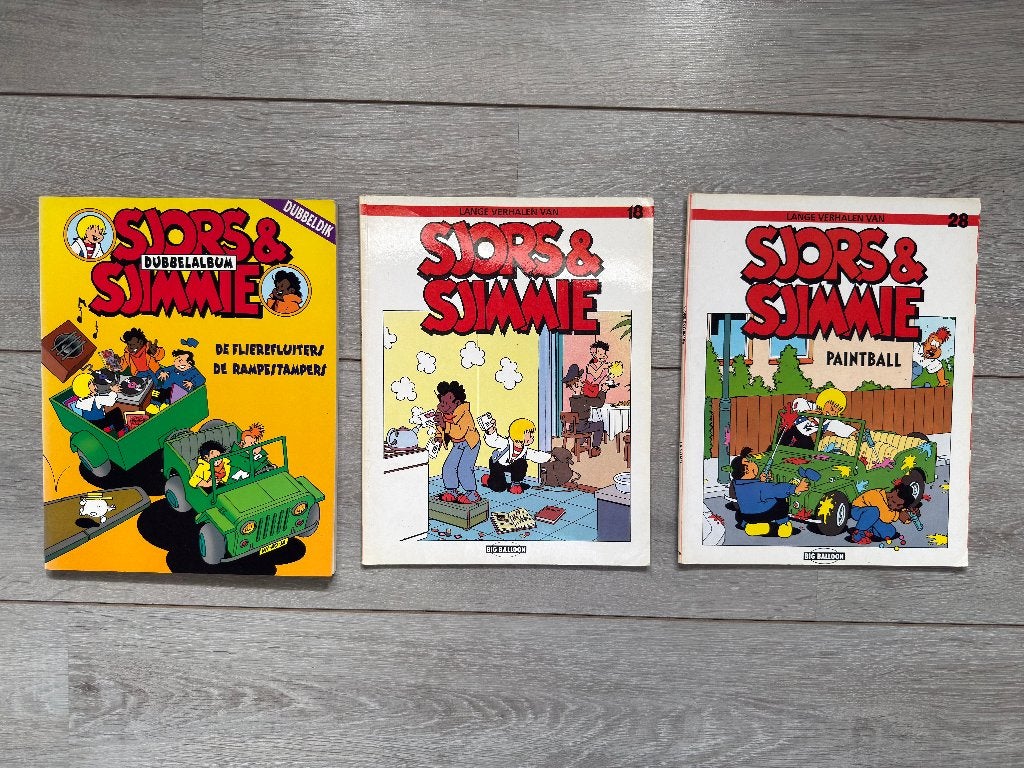 Sjors en Sjimmie, Boeken, Meerdere stripboeken, Ophalen of Verzenden, Gelezen