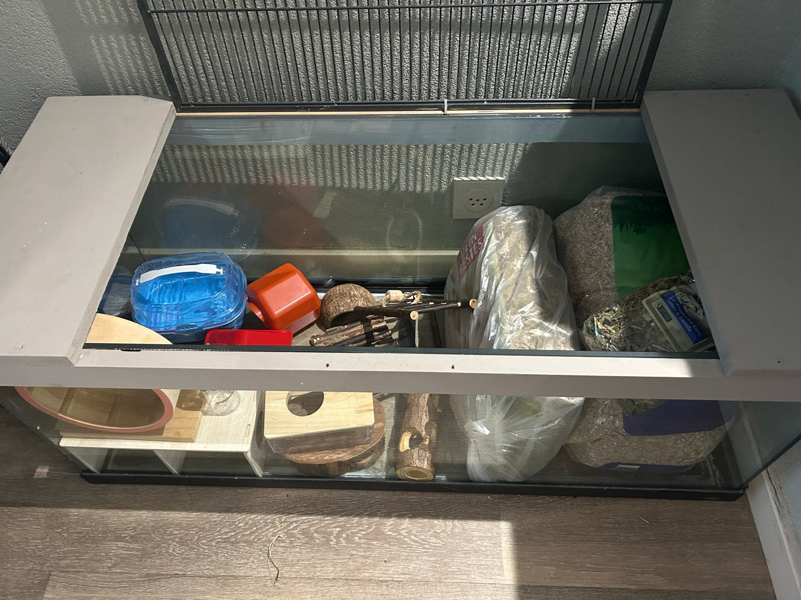 Hamster verblijf + toebehoren, Dieren en Toebehoren, Gebruikt, 75 tot 110 cm, Ophalen, Minder dan 60 cm