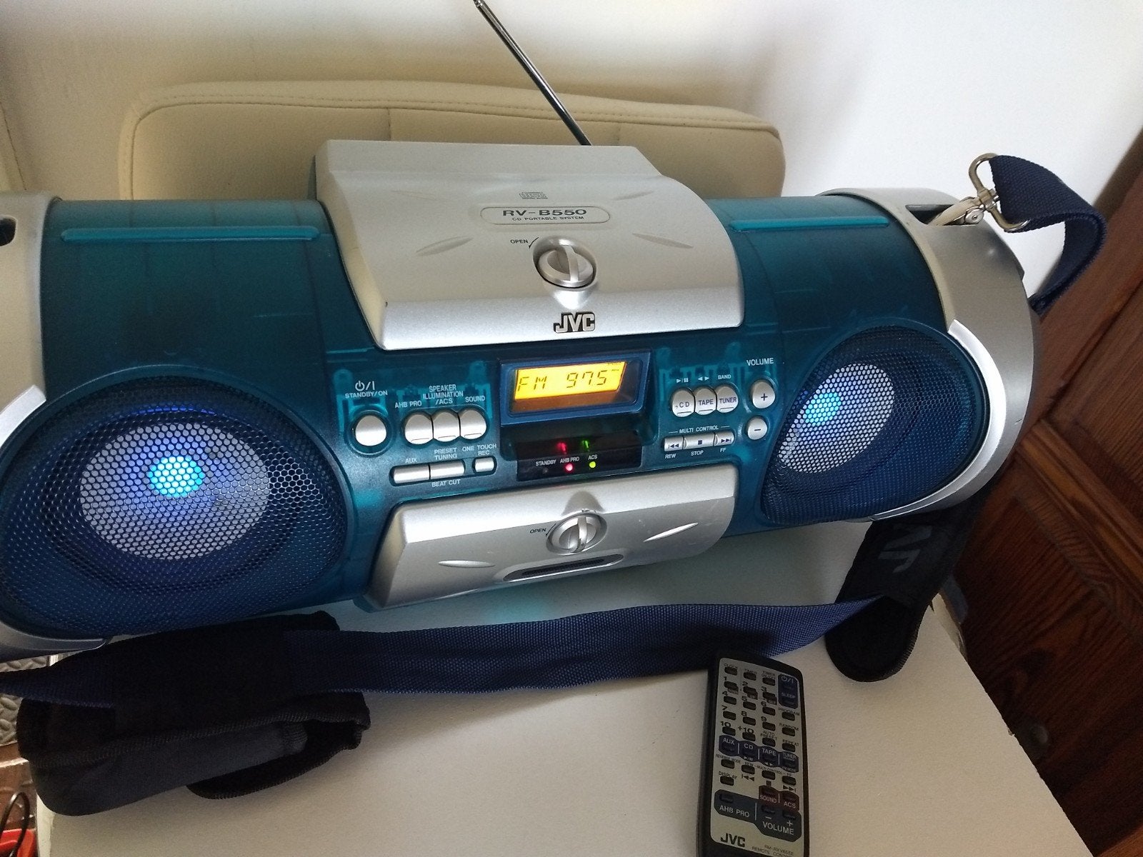 Goede Jvc Radio Gettoblaster met Cd speler, Ophalen, Zo goed als nieuw