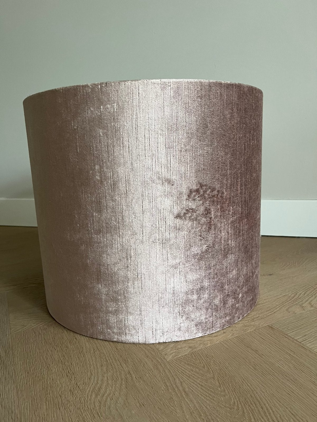 Lanpenkamp fluweel oudroze (Light & Living), Ophalen, Zo goed als nieuw, Rond