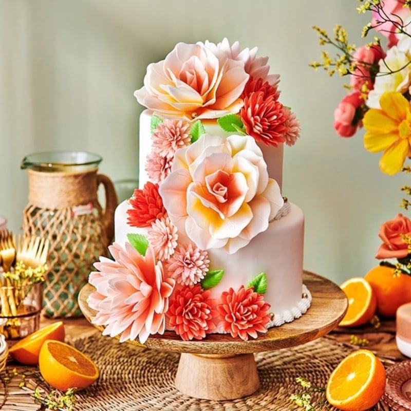 ook bakmixen eetbare printen kleurstof bloemen taart top, Ophalen of Verzenden, Nieuw, Taarten of Cupcakes, Bakvorm