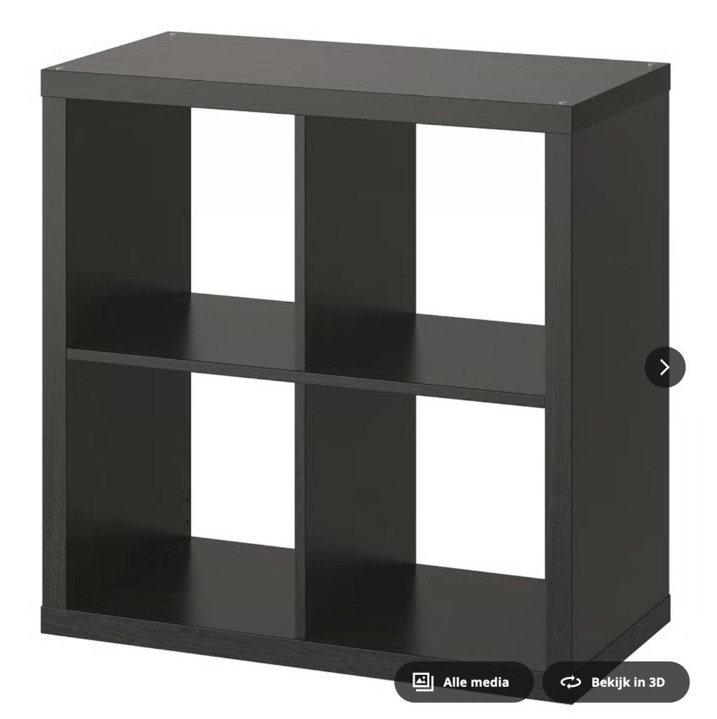 Kallax kast bruin groot en klein, Ophalen, Met plank(en), Gebruikt, 100 tot 150 cm