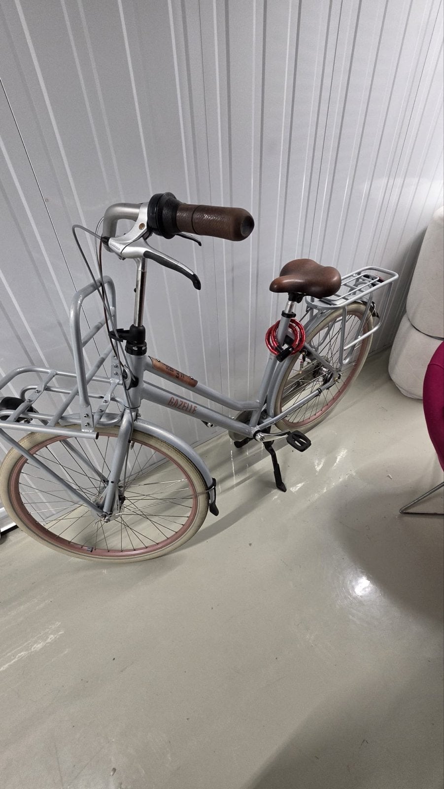 Gazelle C7 Damesfiets met voordrager en 3 versnellingen, Ophalen, Versnellingen, Gazelle, Trommelrem