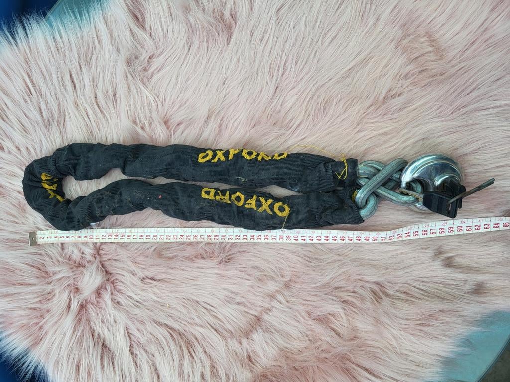 Oxford kettingslot met hangslot, Motoren, Accessoires | Sloten, Ophalen of Verzenden