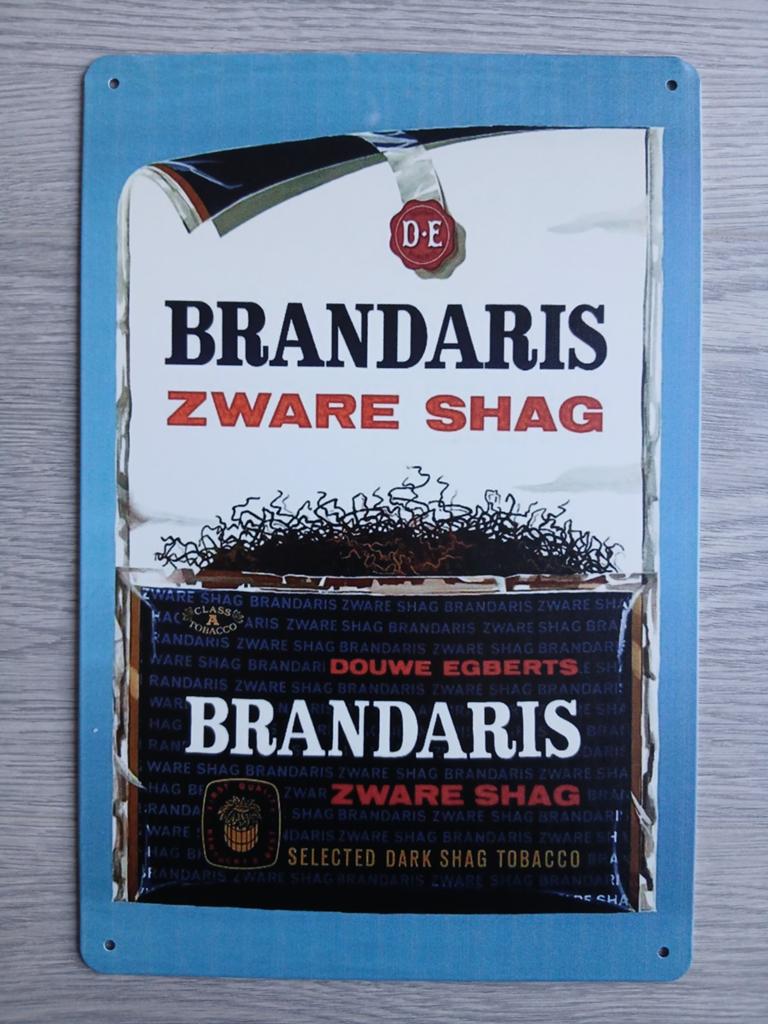 Douwe Egberts Brandaris Zware Shag 20x30 cm Reclamebord, Ophalen of Verzenden, Nieuw, Reclamebord